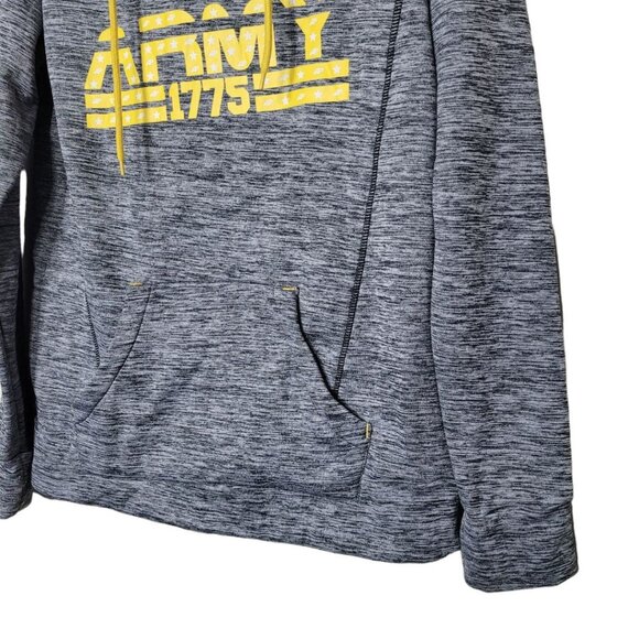 Army Performance Hoodie Gray Yellow Womens Large Military Family Sweatshirt - Picture 2 of 8